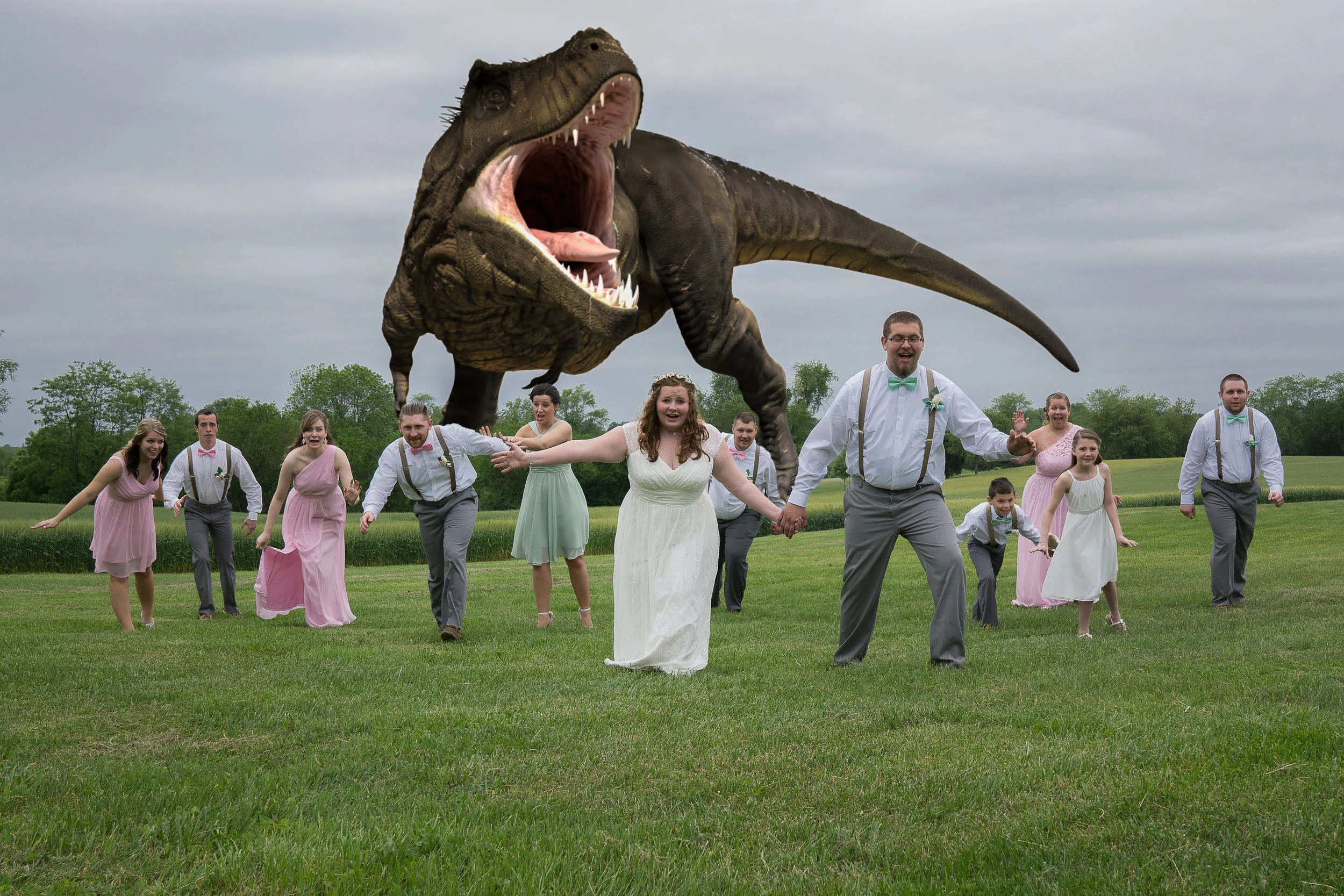 funny bridal party photos, photoshop
