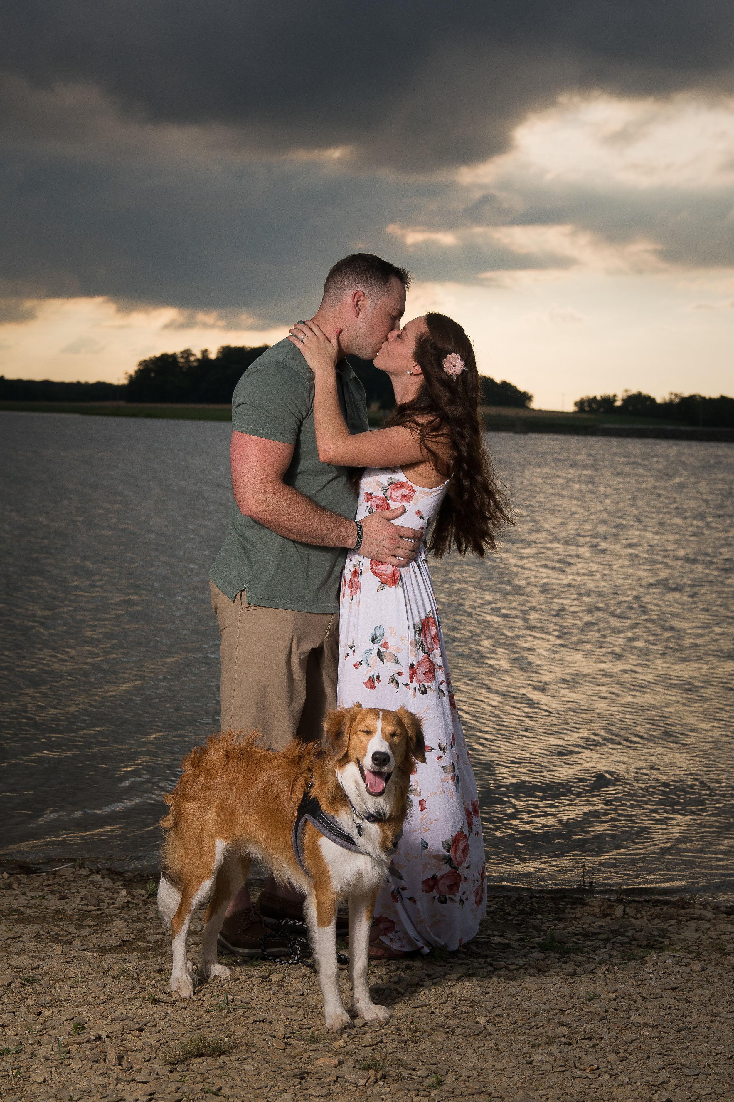 engagement session with dog hanover pa