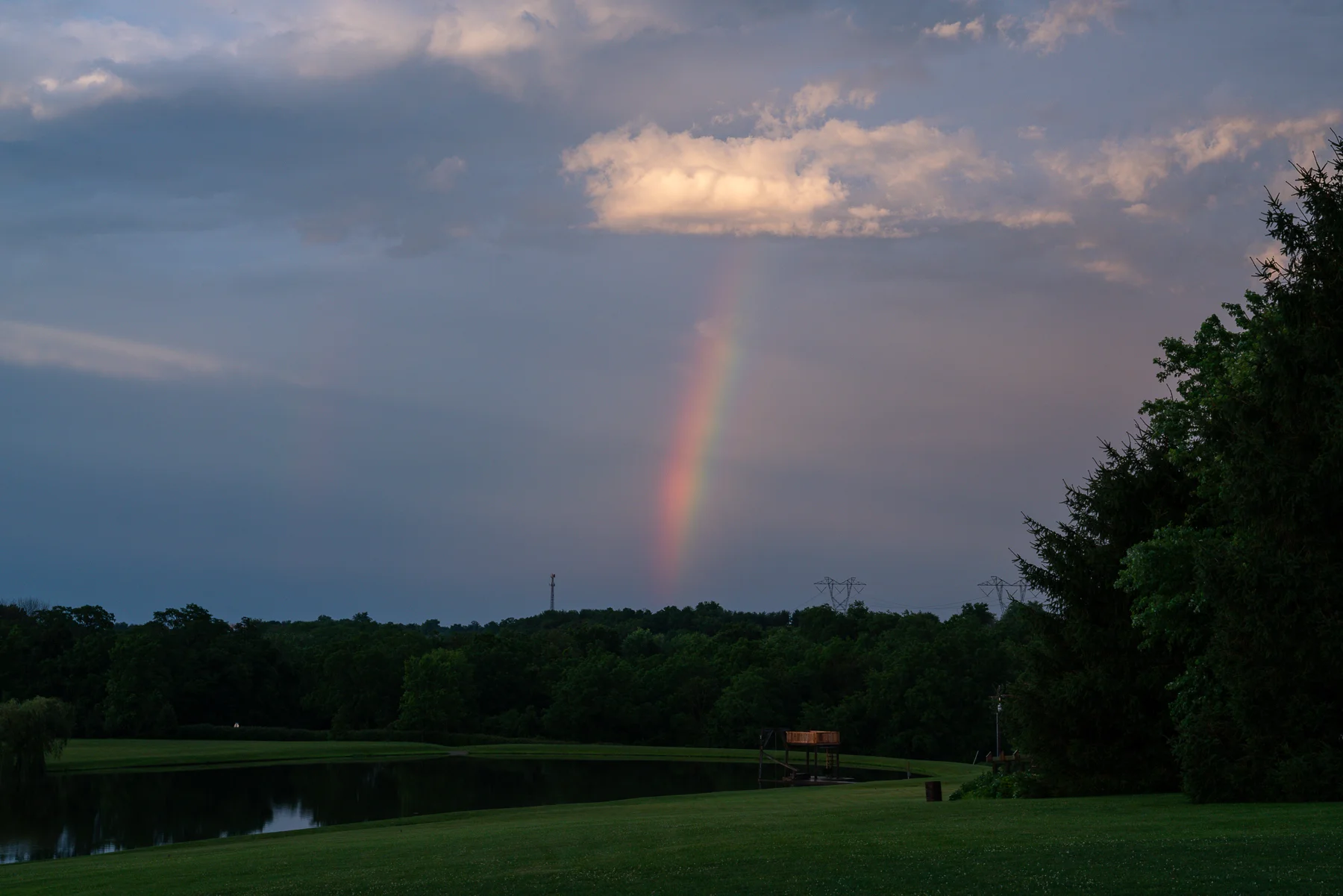 We even got to see a rainbow after the evening Thunderstorm during the Reception.