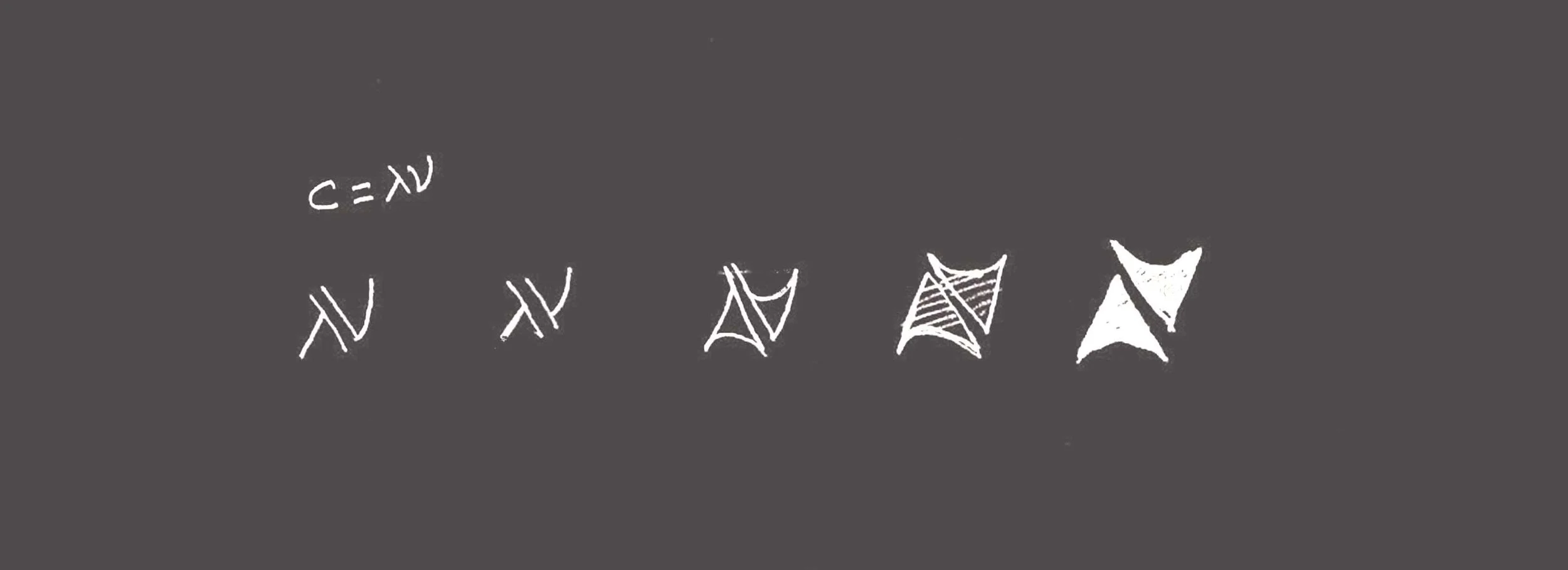  The logo is a stylized representation of the speed of light (formula, C= lambda*nu ). 'Speed of light' to symbolize the fast downloads and use of formula in vision with the founder's love for maths. The two symbols 'lambda' 'nu' have been stylized, 