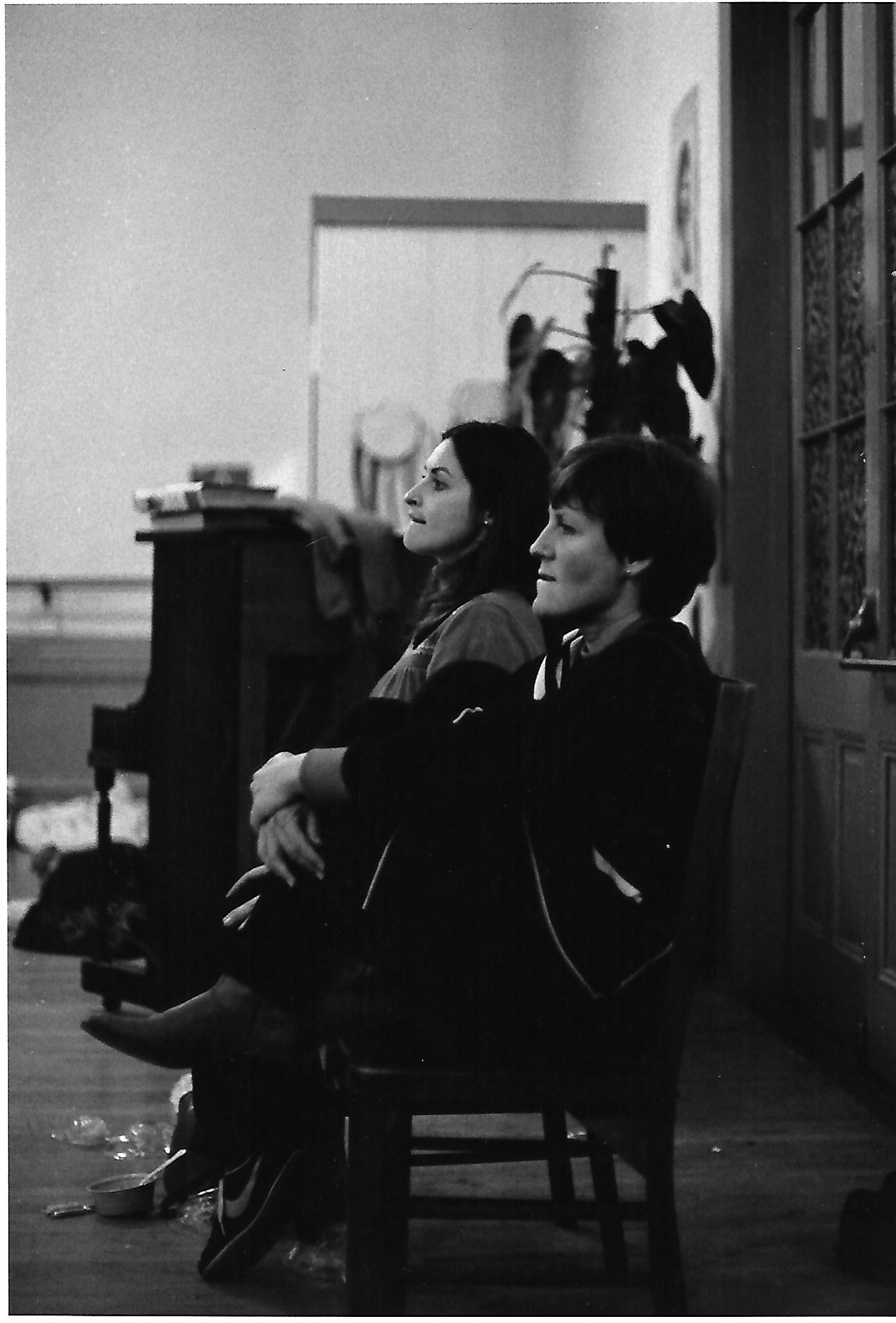 Ann Ringstad Derby and Marilyn Jasoni in the McNear Building, Nov. 1982