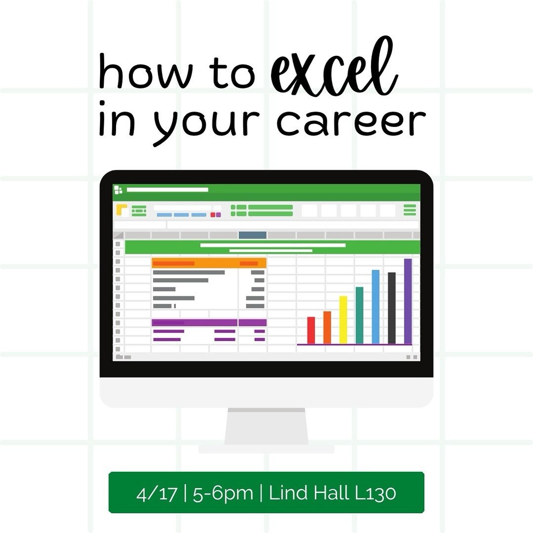 Join SWE&rsquo;s Professional Development (PD) committee and the Institute of Industrial and Systems Engineers (IISE) for an Excel Workshop! You will learn tips and tricks on how to use Excel and how it will set you up for success in your career. The