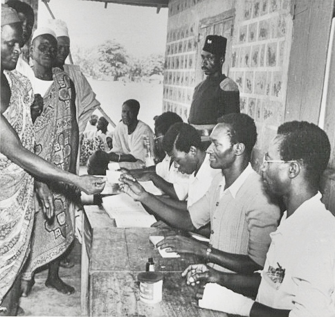 Voters at Kumbungu polling station
