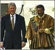 March 23, 1998: US President Clinton marks historic visit to Ghana