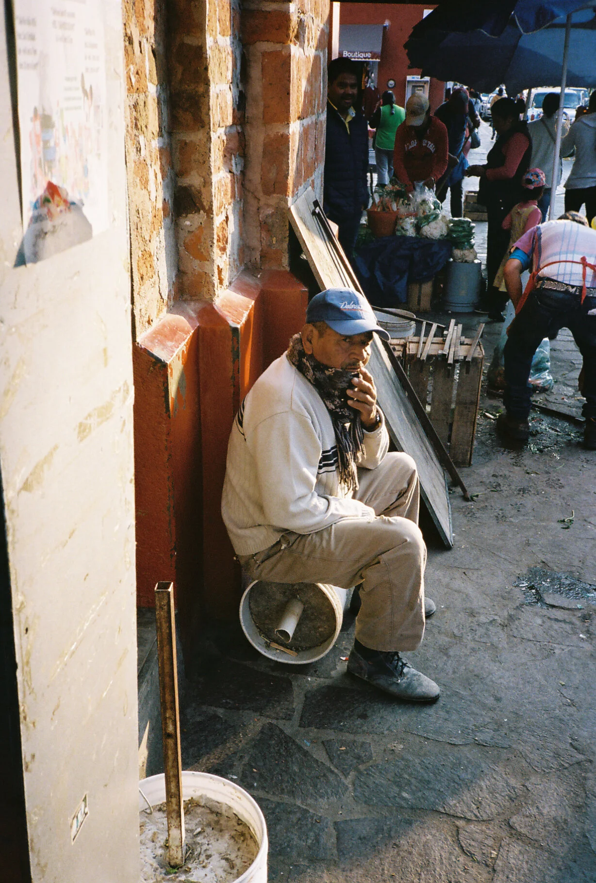 hanging out on bucket.jpg