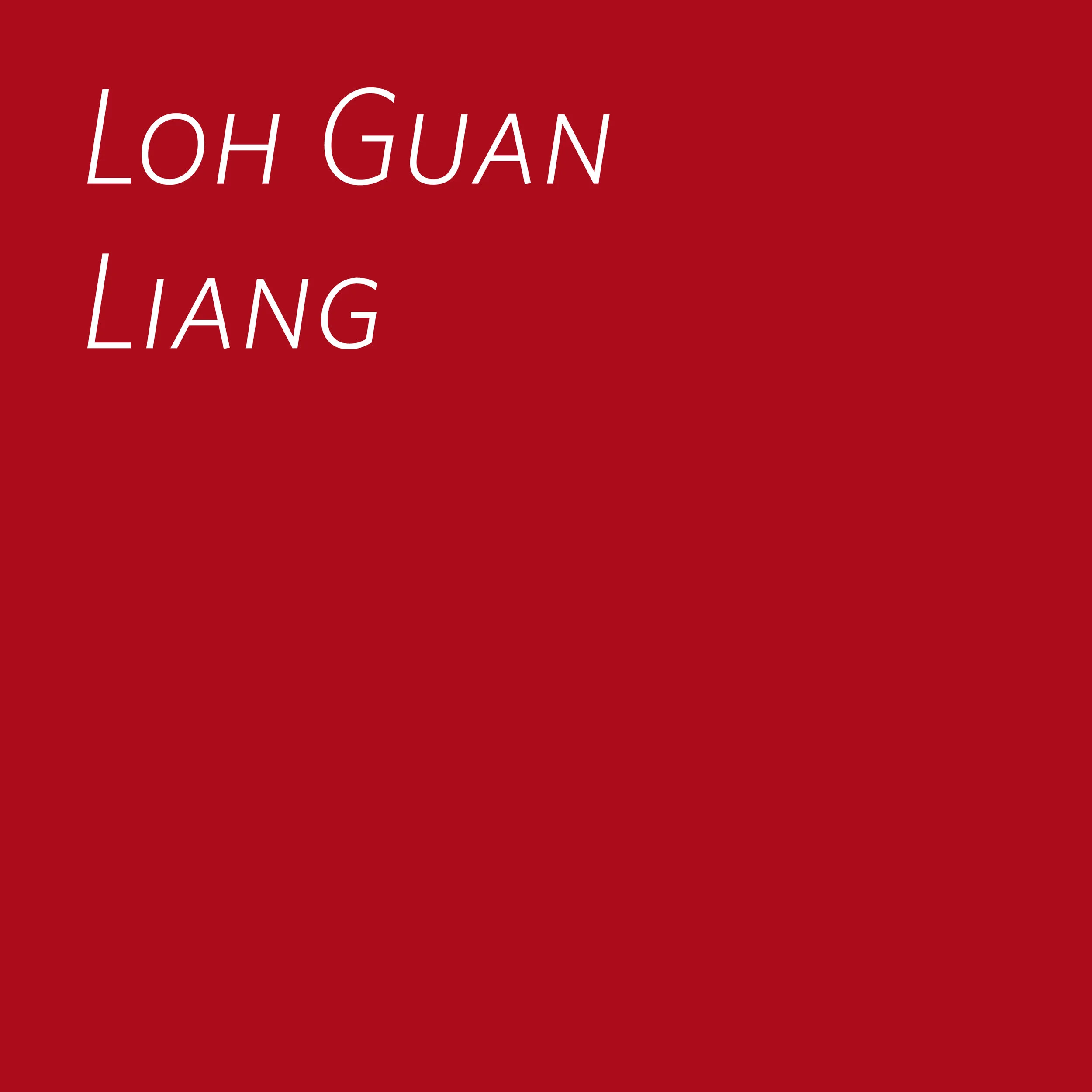 Poems, Loh Guan Liang