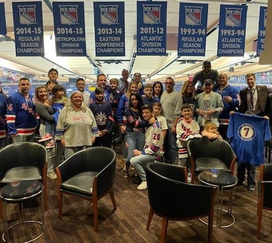 Thank you @juniorrangers for giving KB Hockey an amazing lounge night for the Rangers home opener. The KB Family had an amazing night!