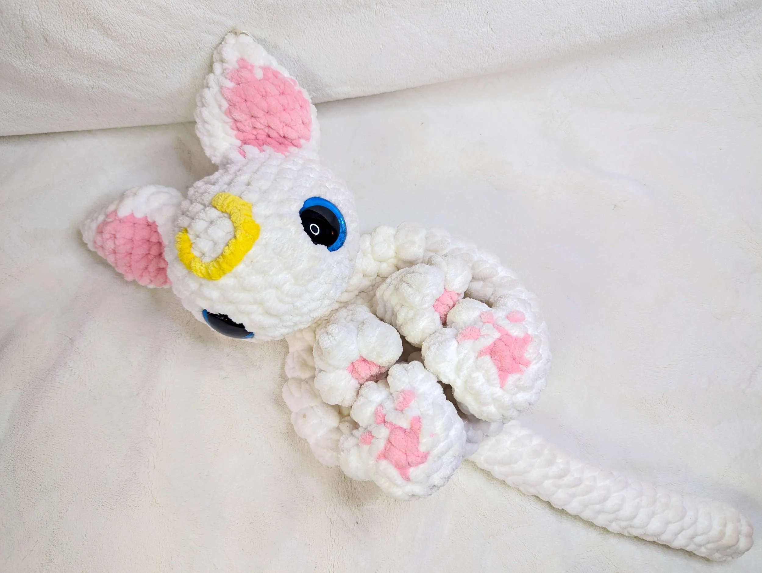 White Moon Cat Snuggler
