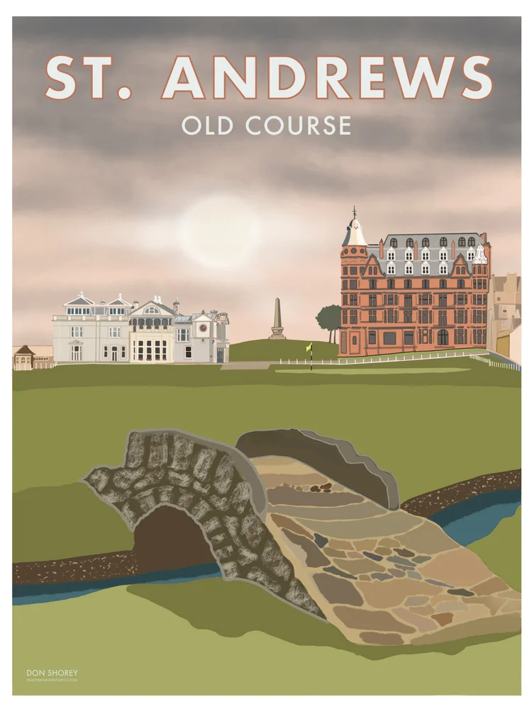 St. Andrews—Old Course Poster (museum quality, 200 year