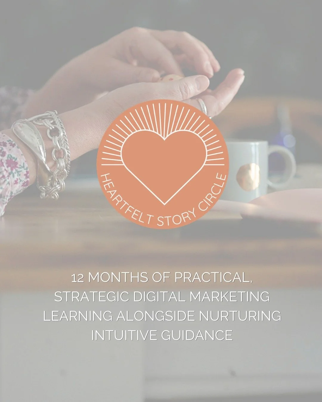 What happens inside the Circle? 💗✨

Apart from the practical learning, strategic reflection and intuitive tools delivered in every call across 12 months?

Transformation. About how you feel about this task of marketing your business and telling its 