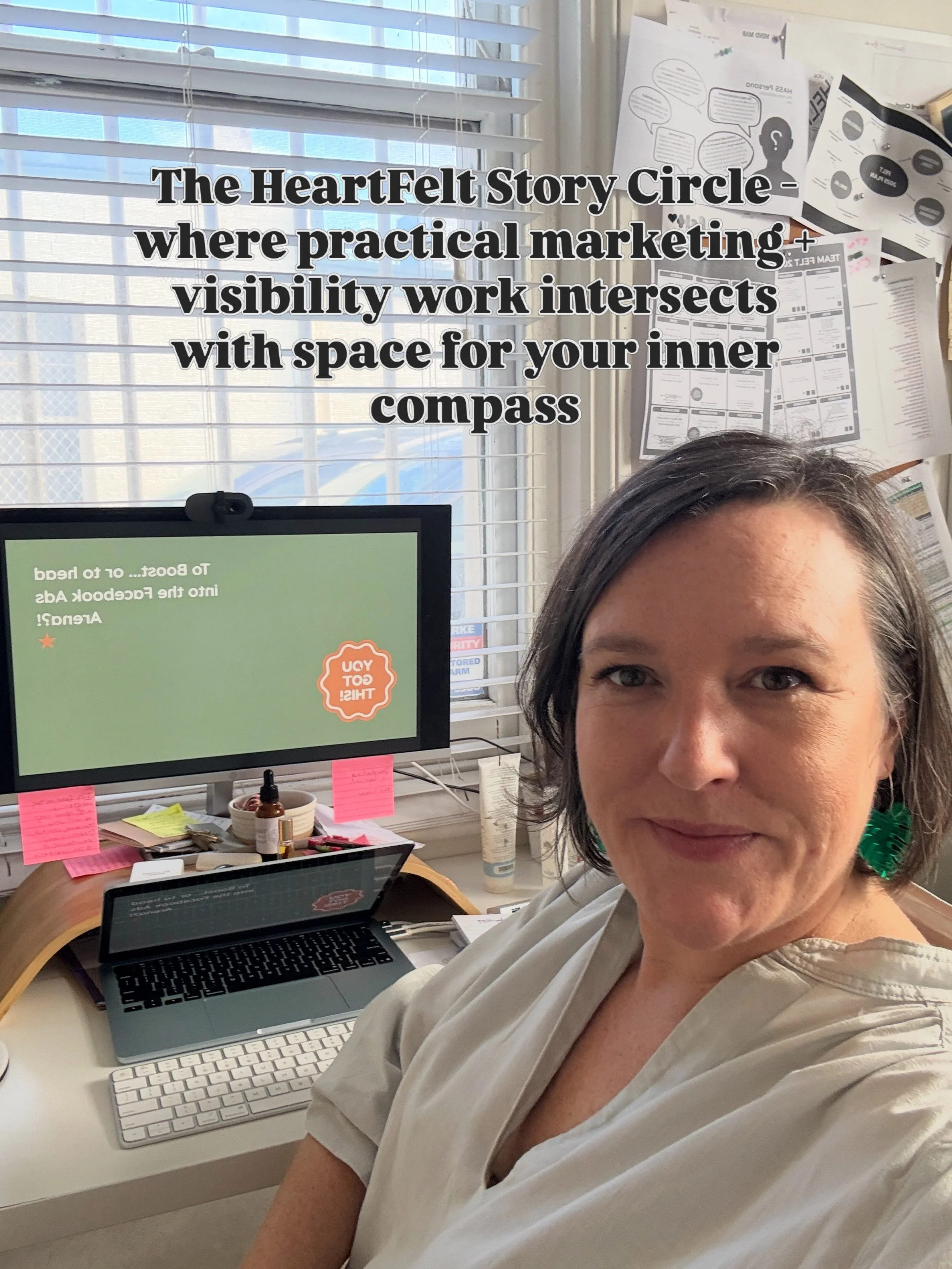 The HeartFelt Story Circle May special closes this Monday morning! 💗✨

So why join this little community of heartled operators, leaning in? Because social media and showing up for your business visibility isn&rsquo;t just a practical job, and I thin