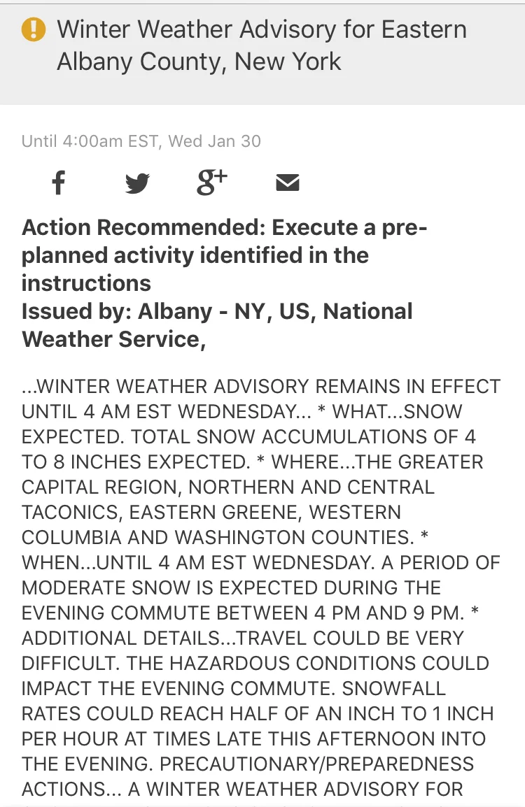 CMAA closed Tuesday 1/29/19