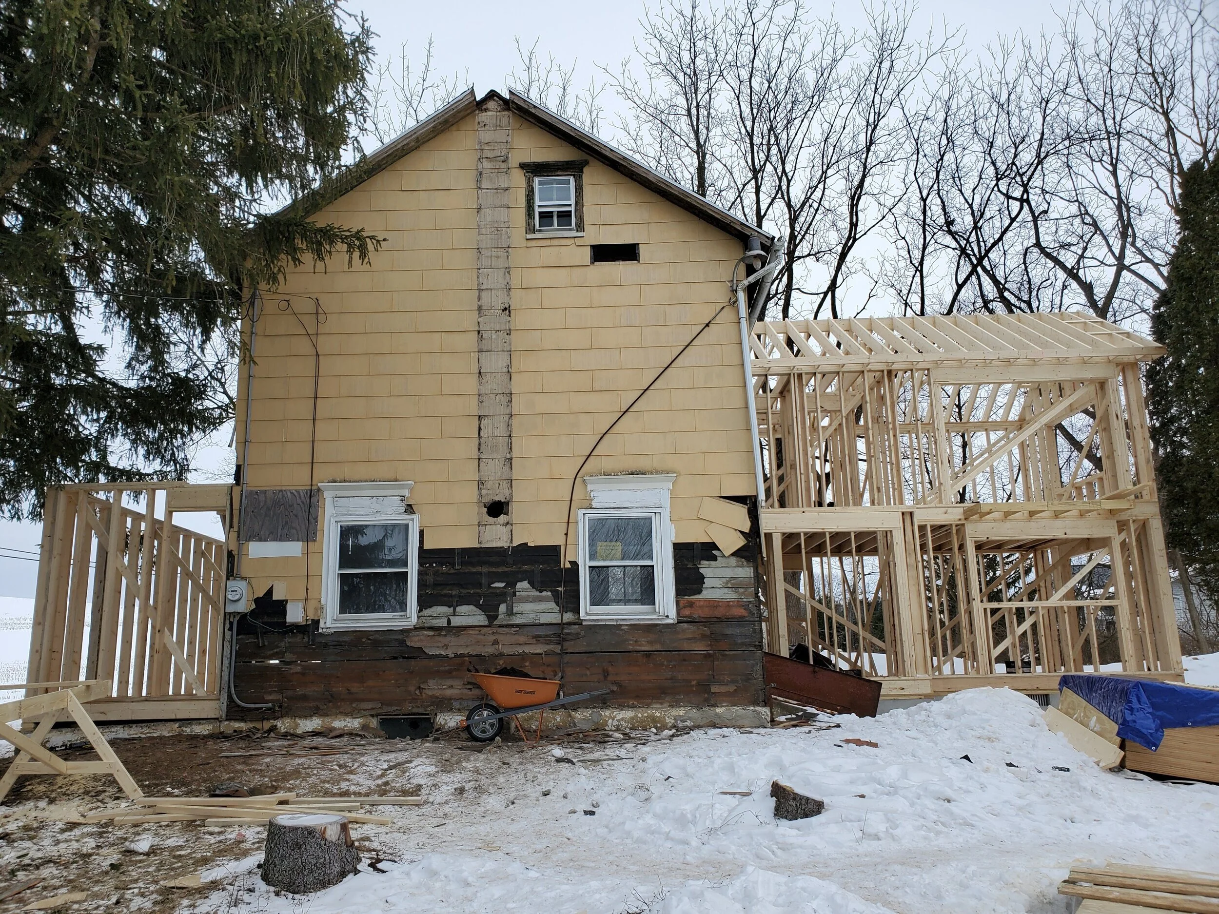 EXISTING HOUSE AND ADDITIONS