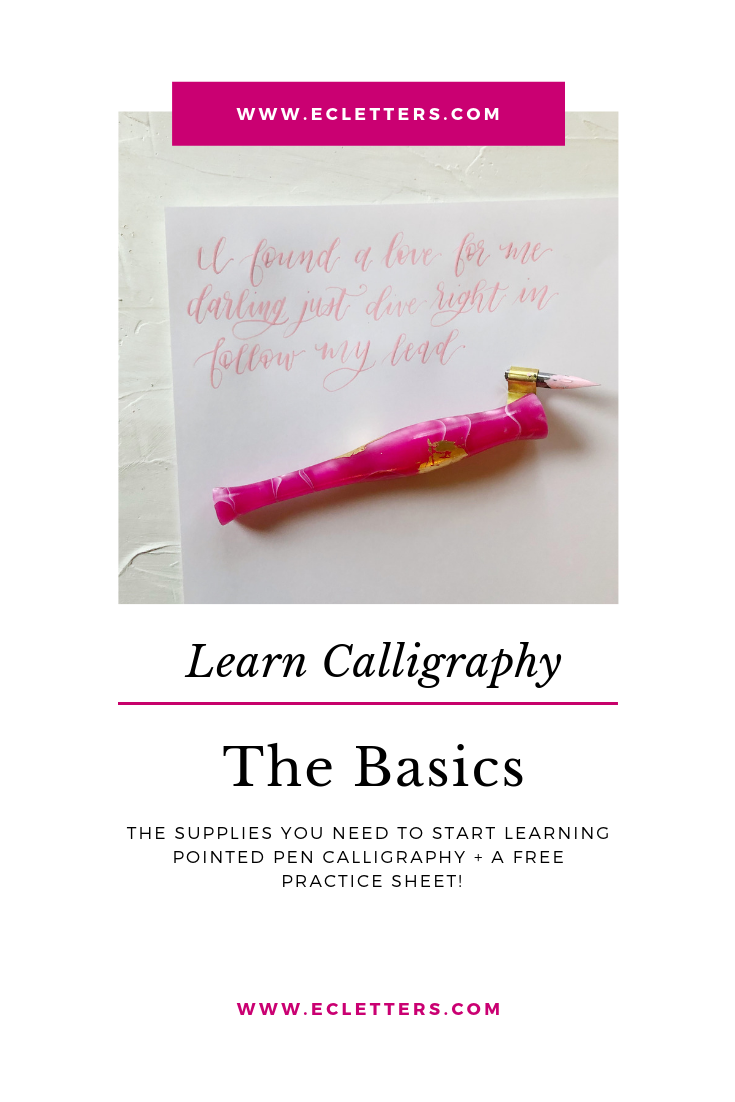 Learn Calligraphy: The Basics — ECLetters | Maryland Calligrapher