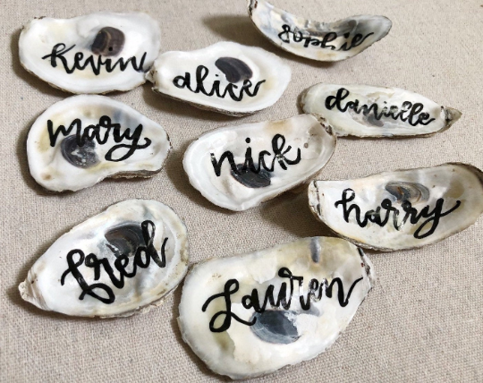 Oyster Shell Place Cards