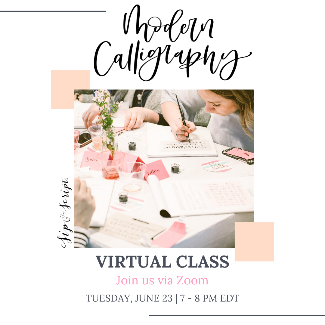 June Virtual Calligraphy Classes Ecletters Maryland Calligrapher