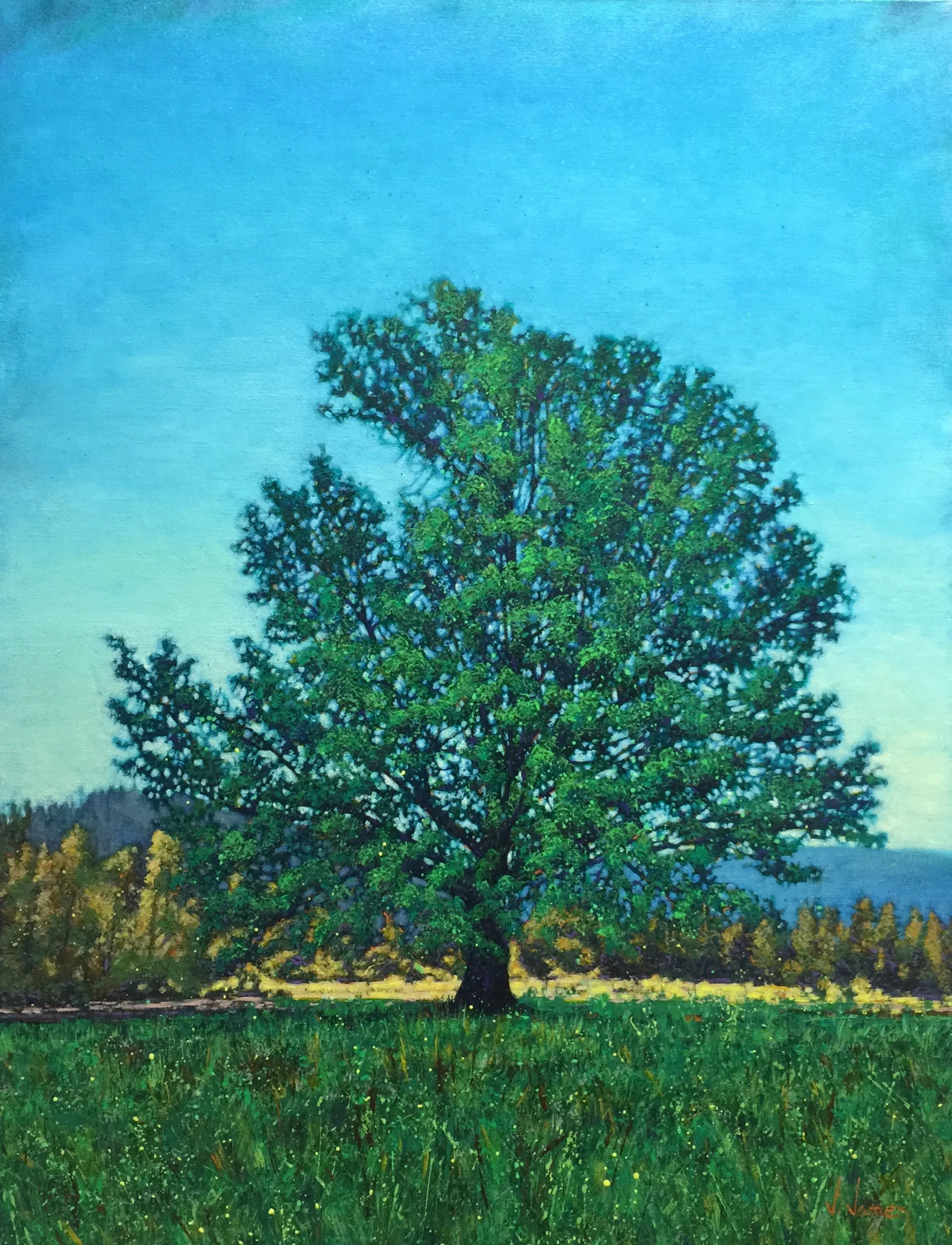 Sentimental Plein, 40" x 30" Oil on Canvas