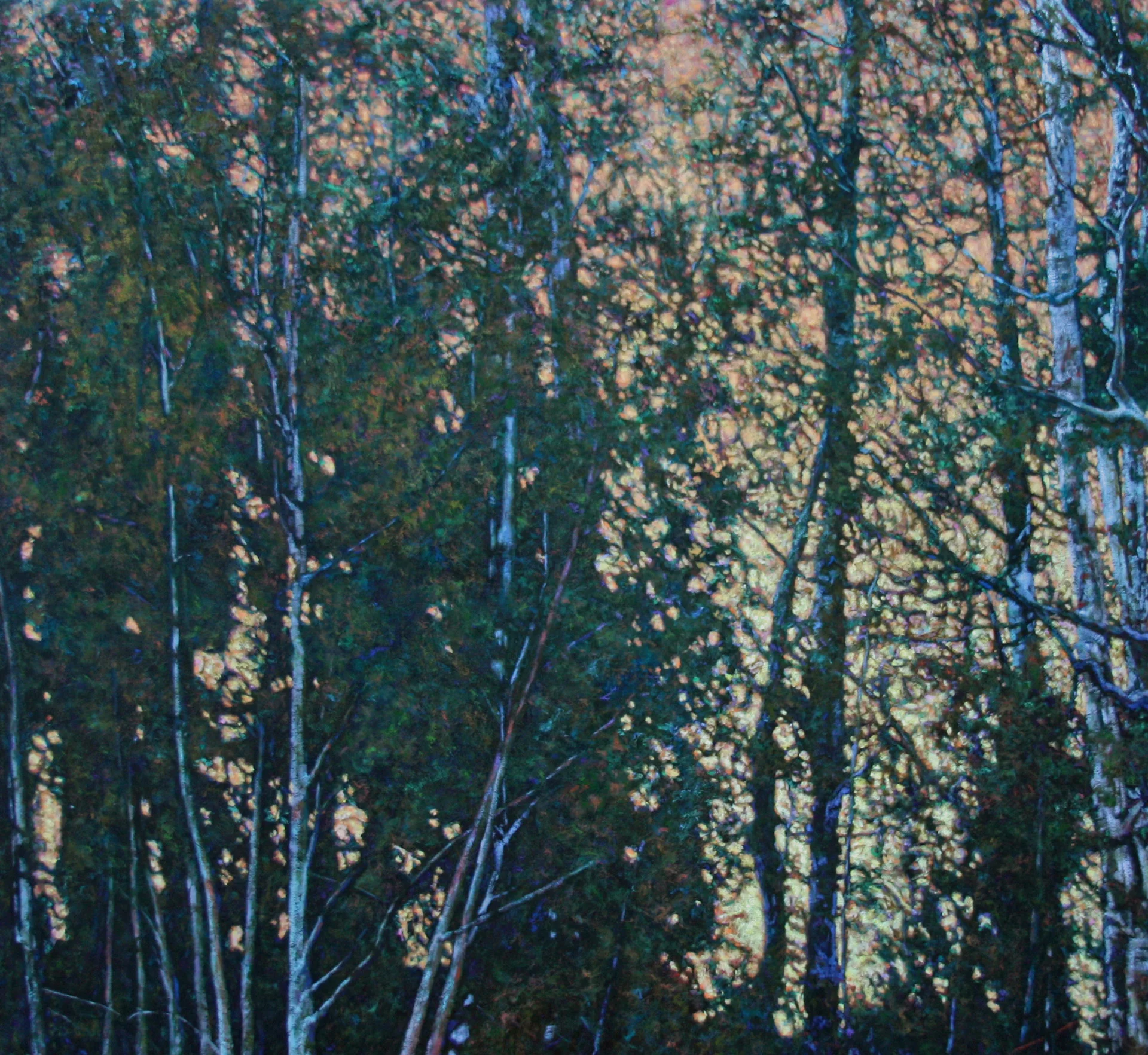 An Intimate Conversation, 45" x 60" Oil on Canvas