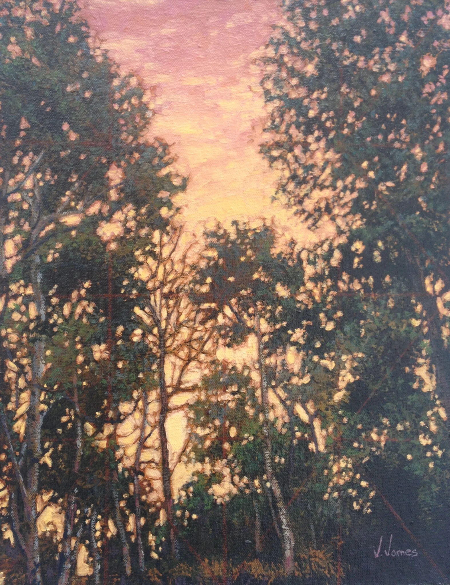 Following Bliss, 13" x 10" Oil on Linen