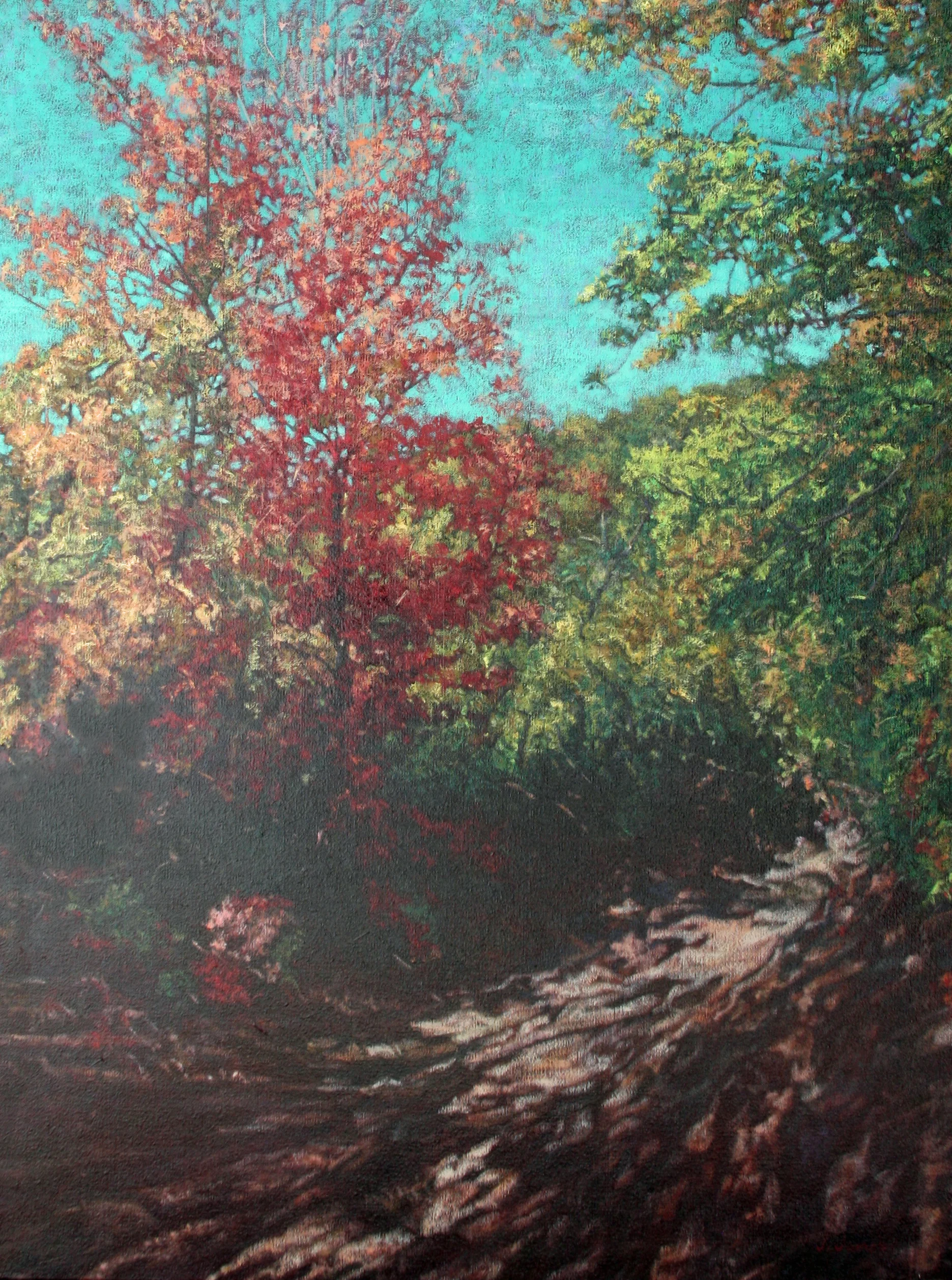 Burch Hollow, 40" x 30" Oil on Canvas