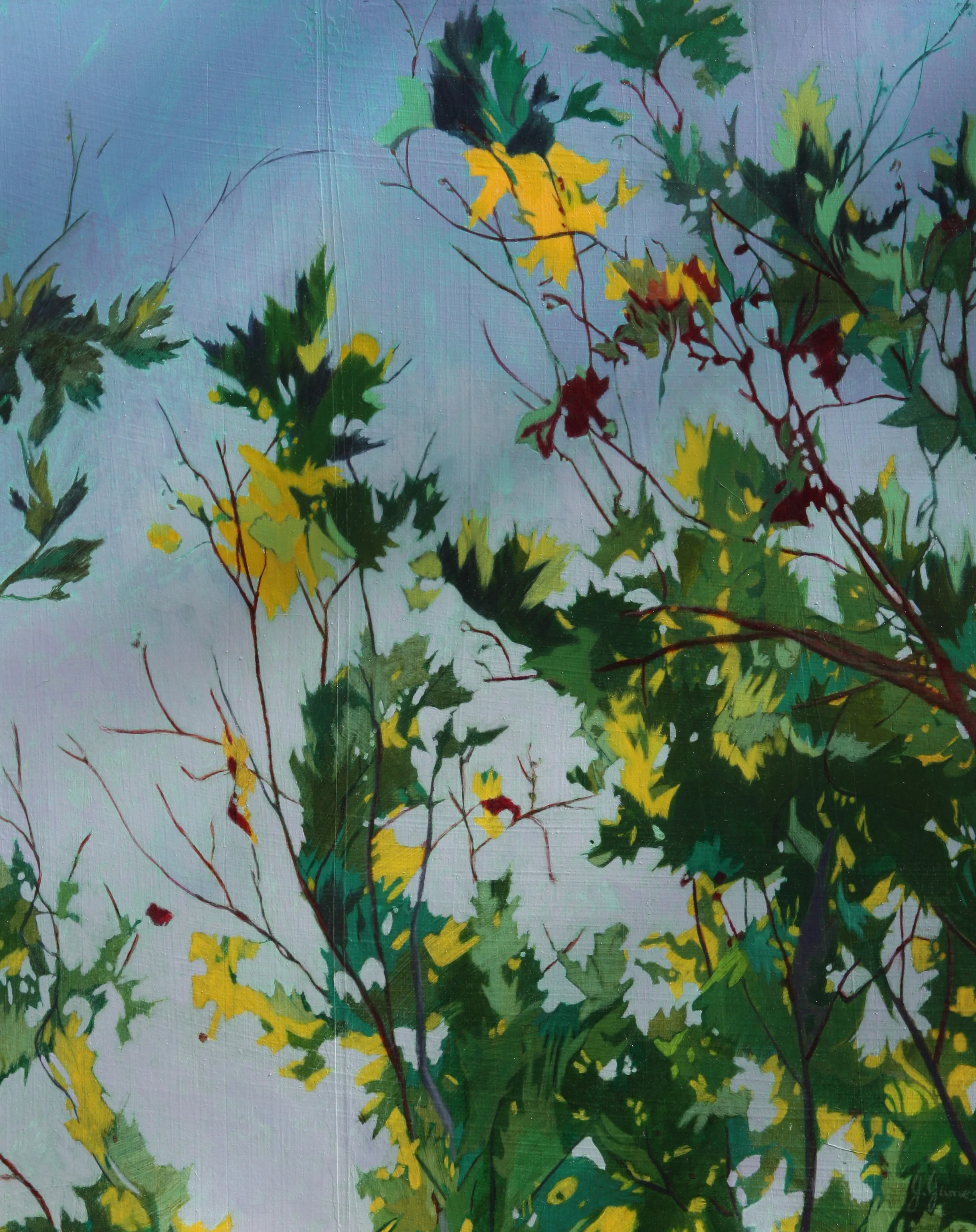 Spring Blooms, 24" x 18" Oil on Board