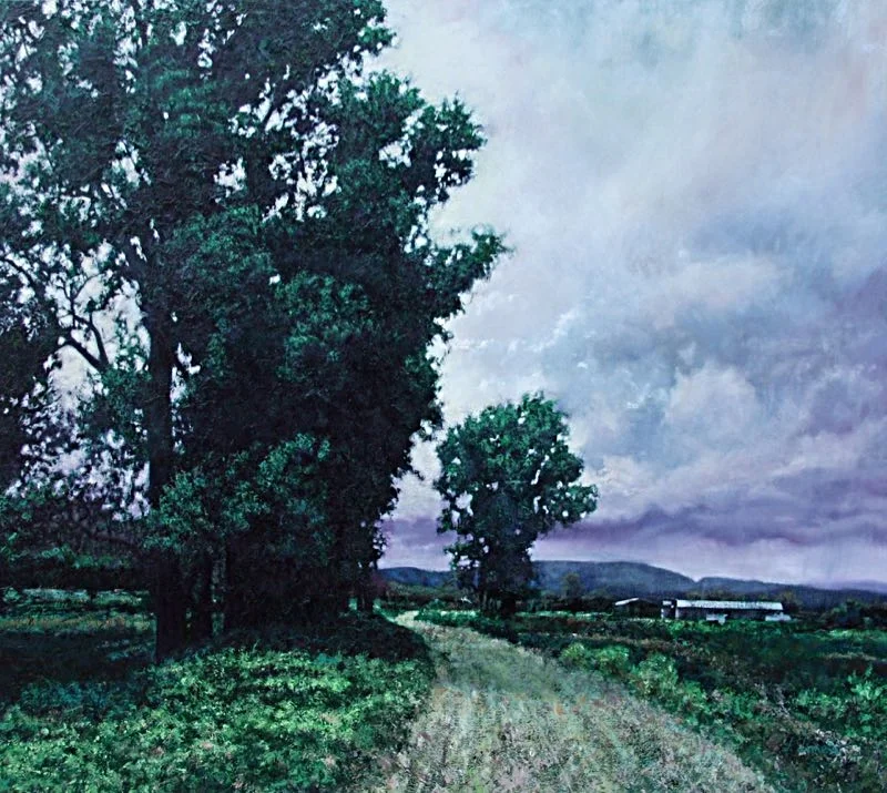 Country Road, 48" x 54" Oil on Canvas