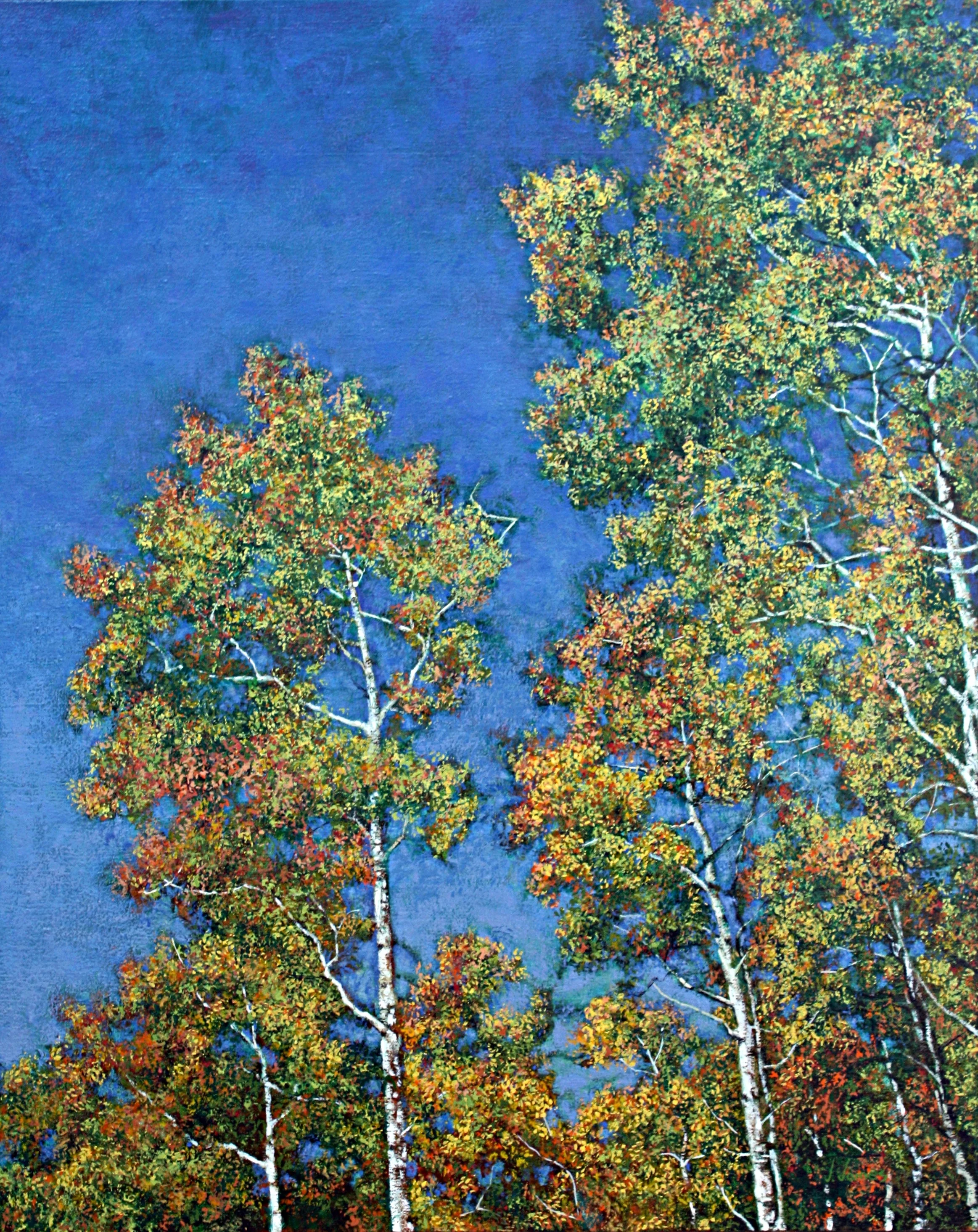 Looking Up, 30" x 24" Oil on Canvas