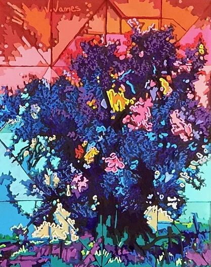 Sacred, 10" x 8" Acrylic on Multi-Panel Acrylic Glass
