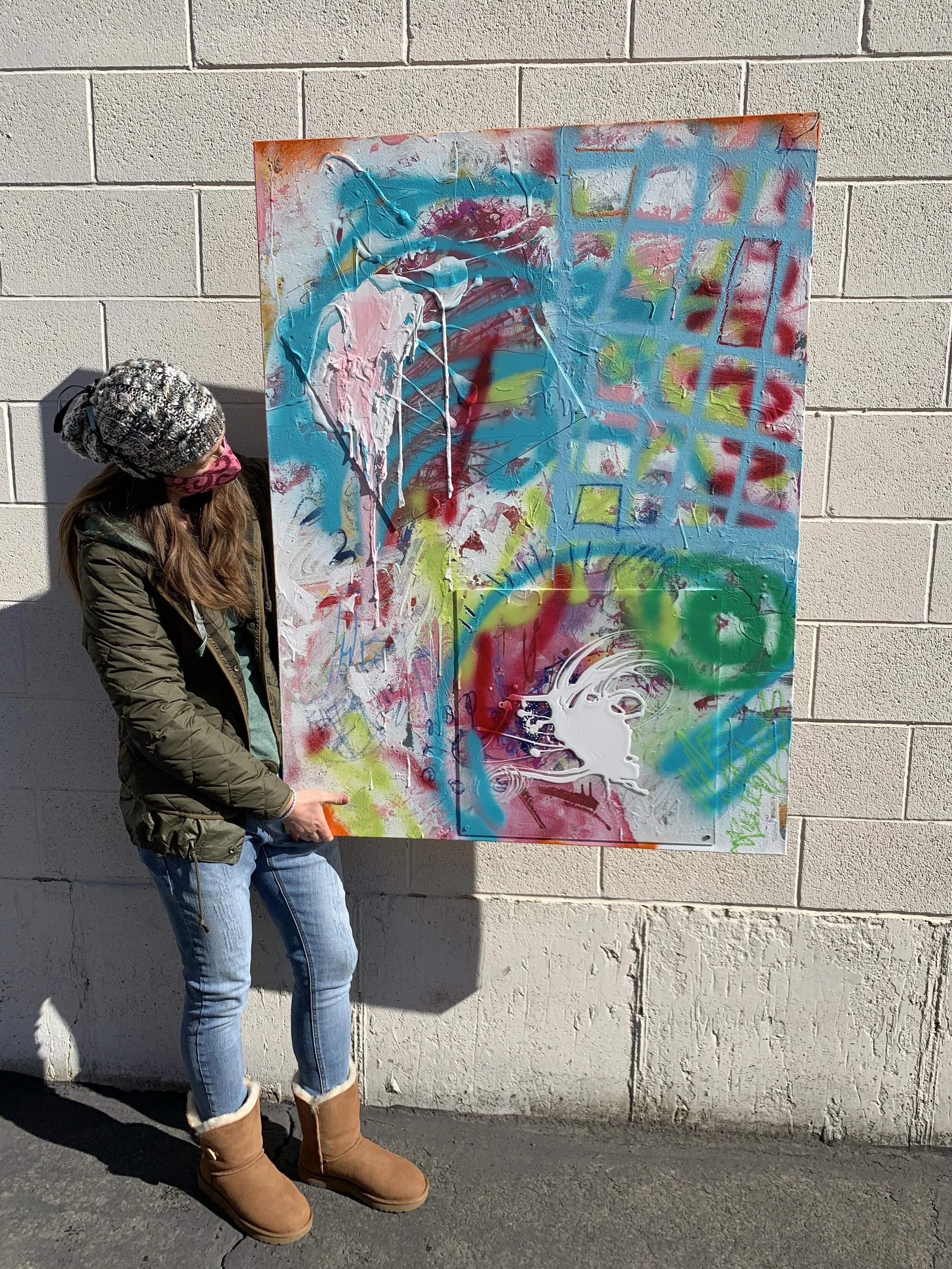 Abstract Painting Observations During a Pandemic. 3/3 Unleashed. 