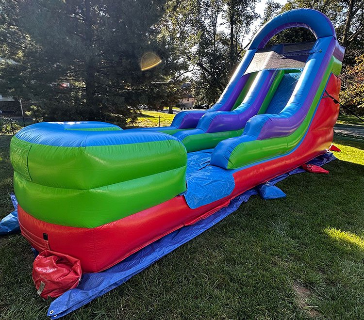 15ft inflatable slide for wet or dry play fun for all ages