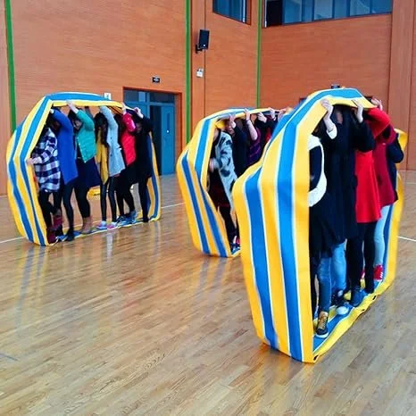 Caterpillar Race for team building competitive event