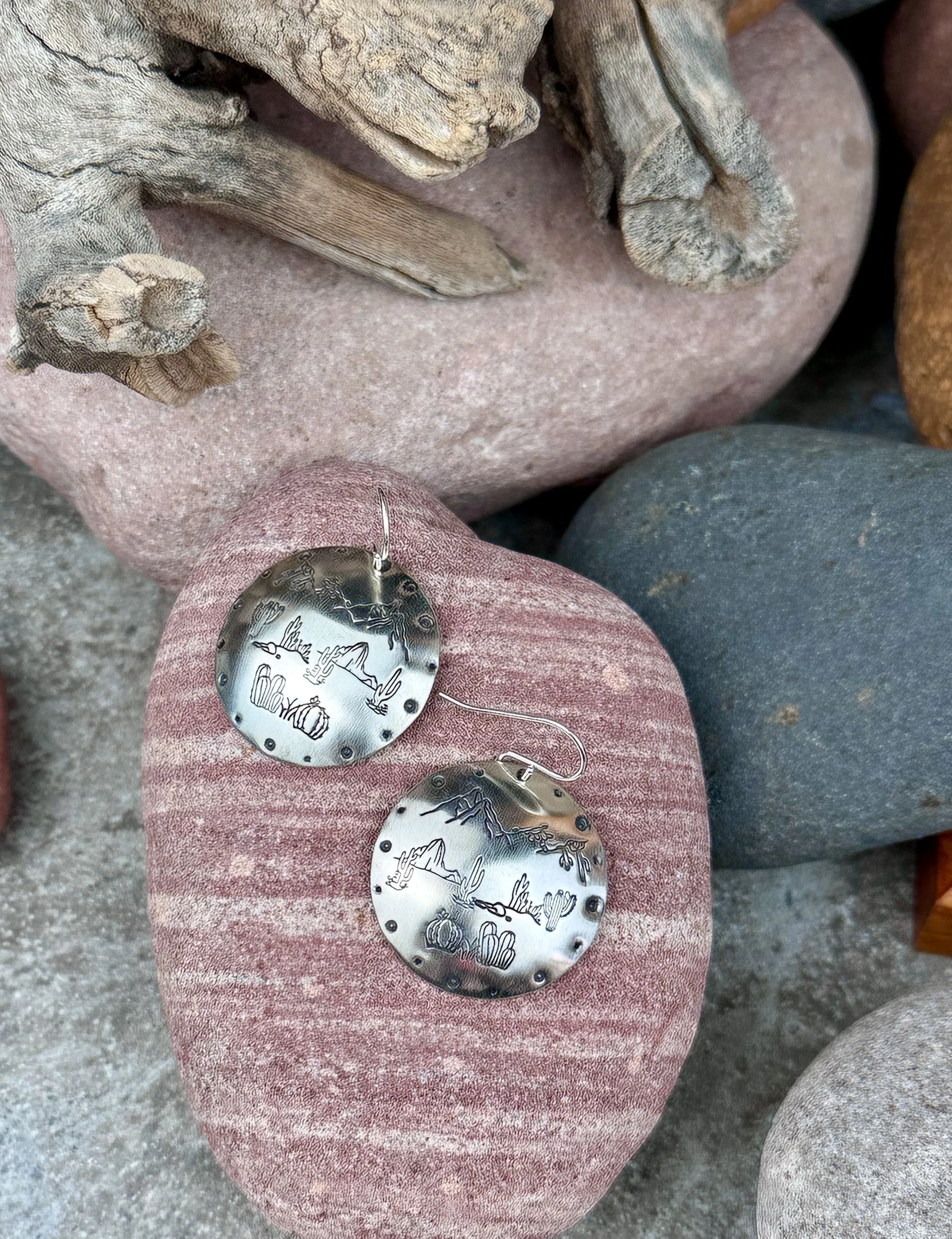 High Desert Drift Silver Earrings