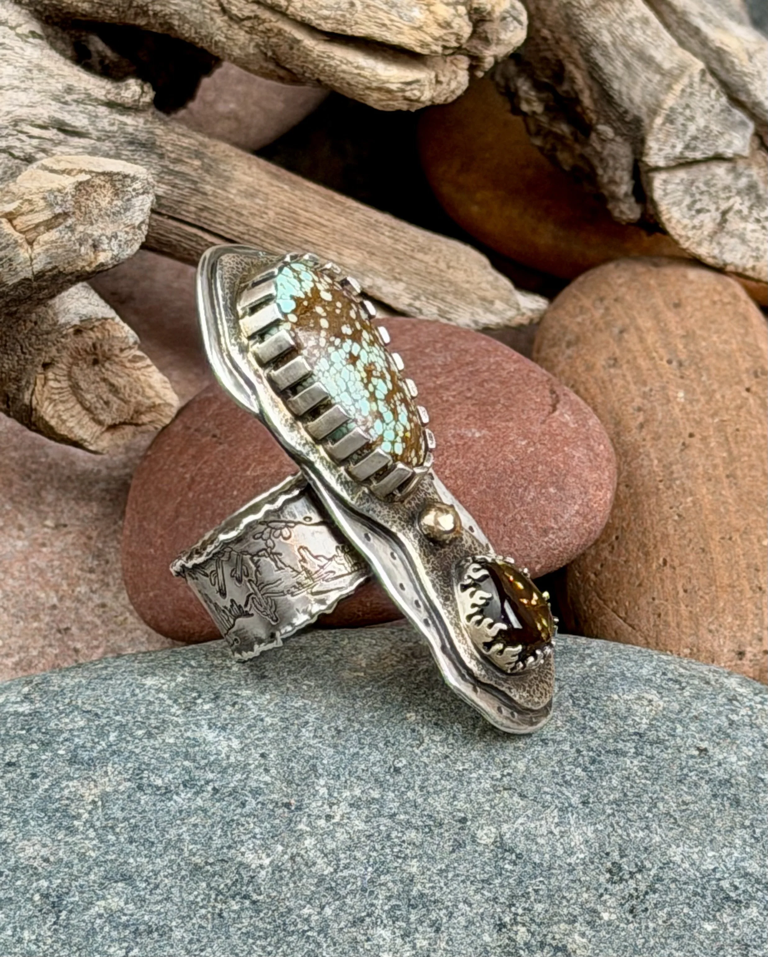 Earth • Fire • Sky Ring Side View B