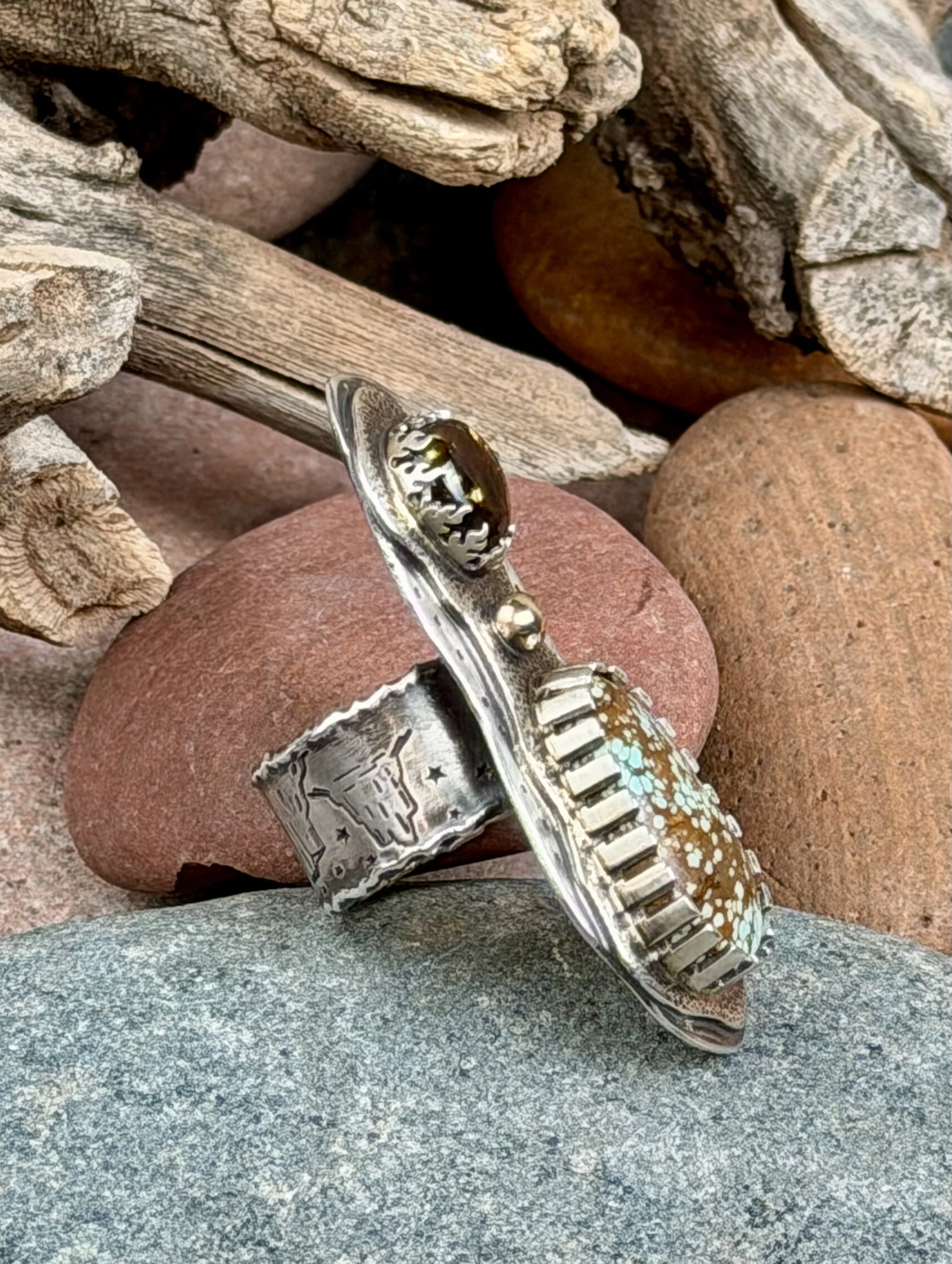 Earth • Fire • Sky Ring Side View A