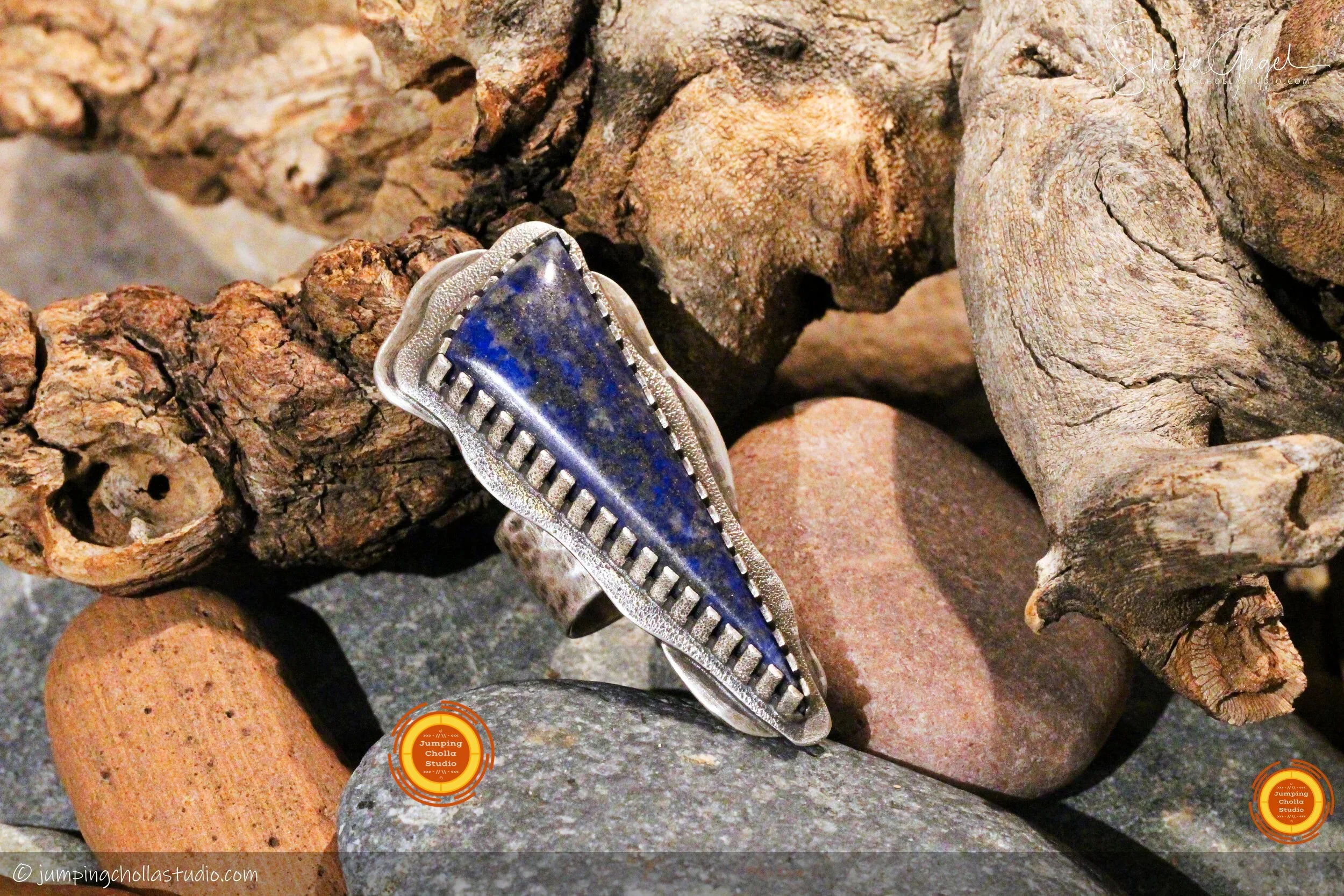 Azul Shimmer Silver Ring
