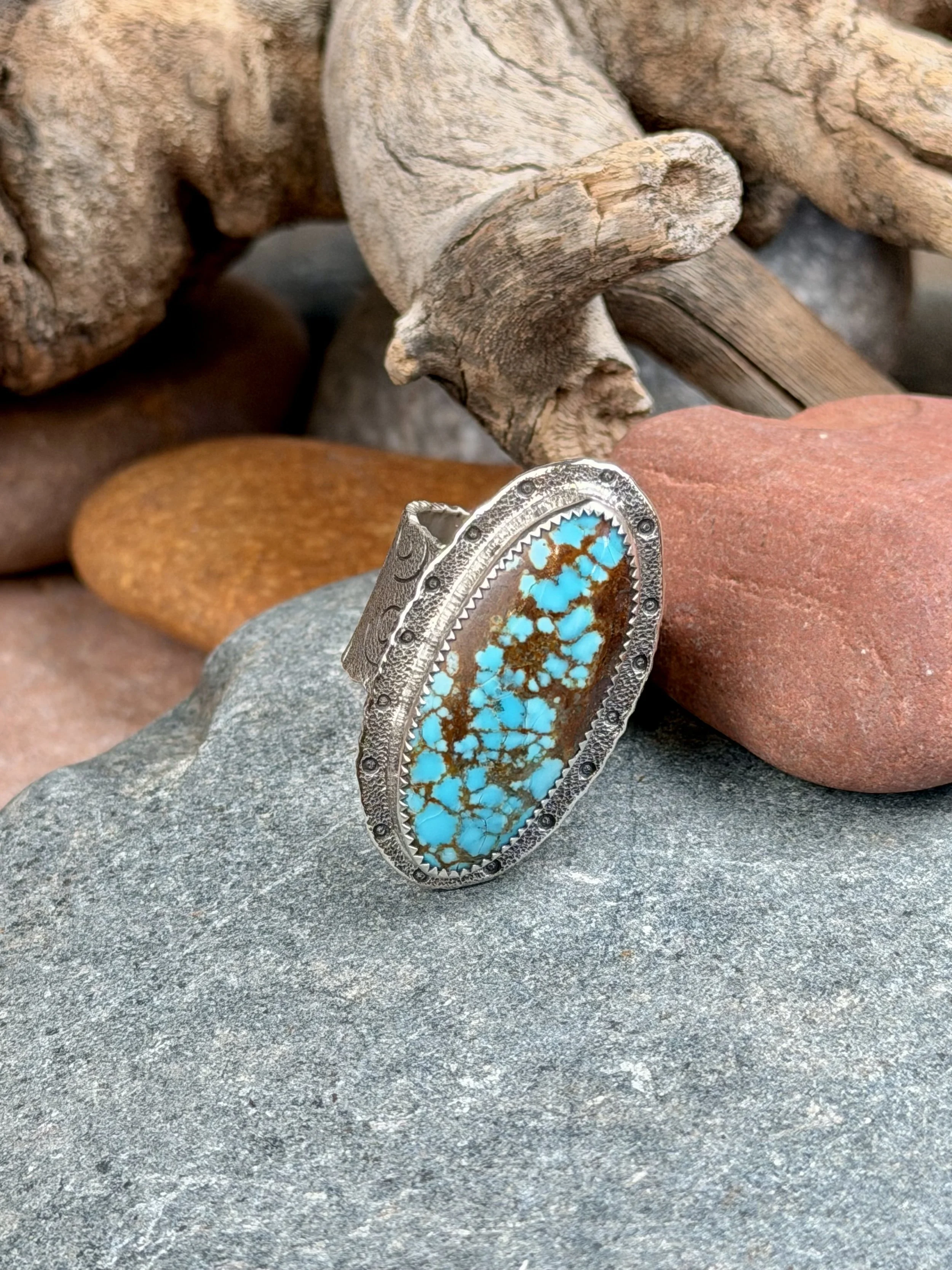 Skyfire Turquoise Ring