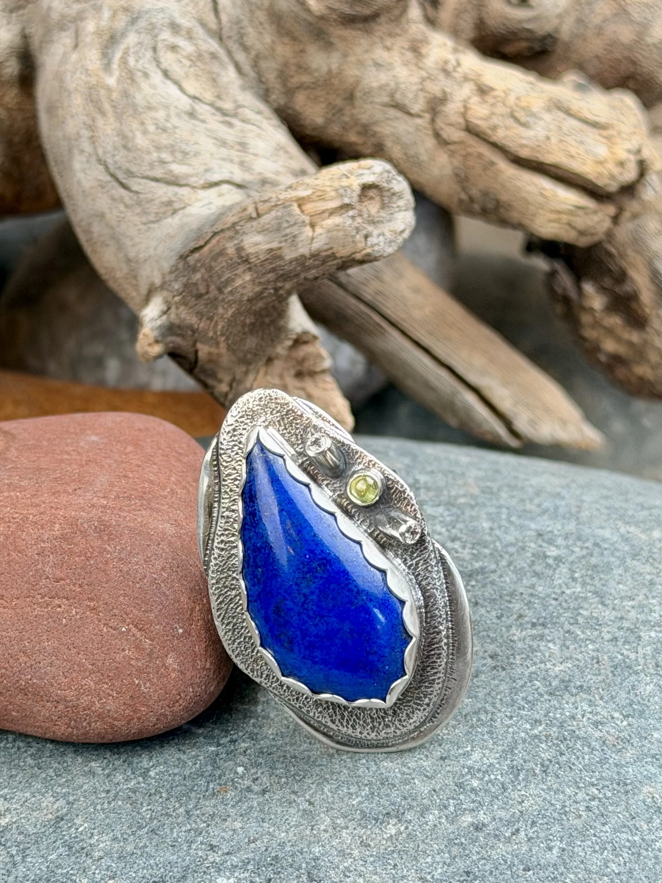 Azure Peace & Love Ring