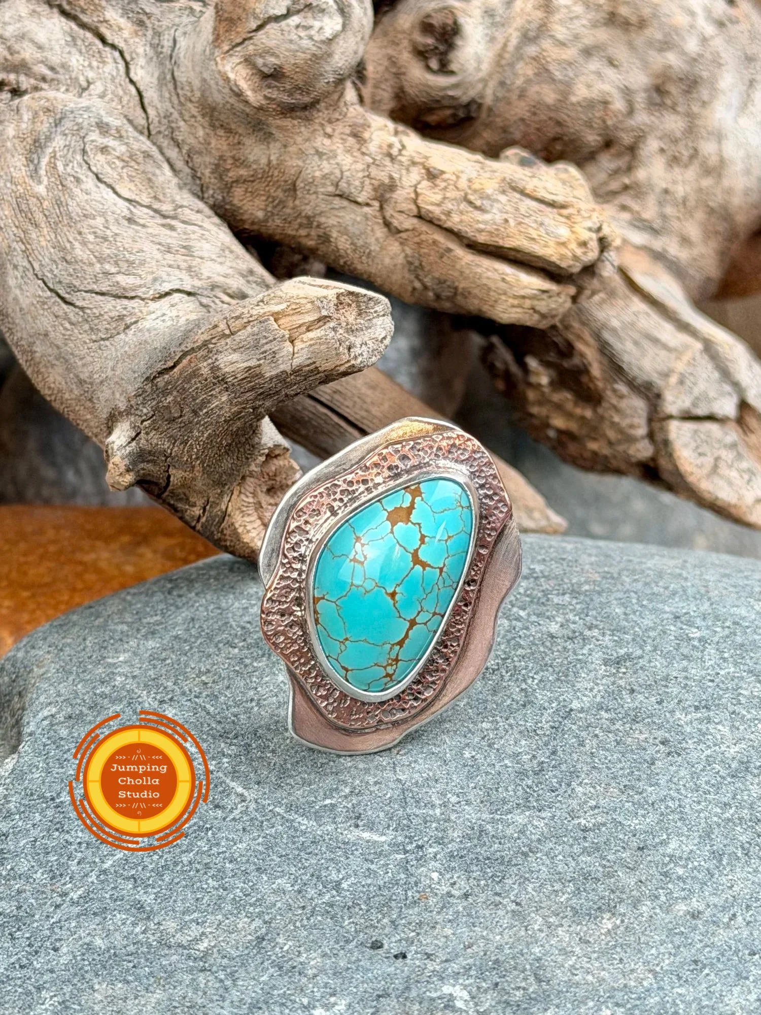 Desert Halo Ring front view 2