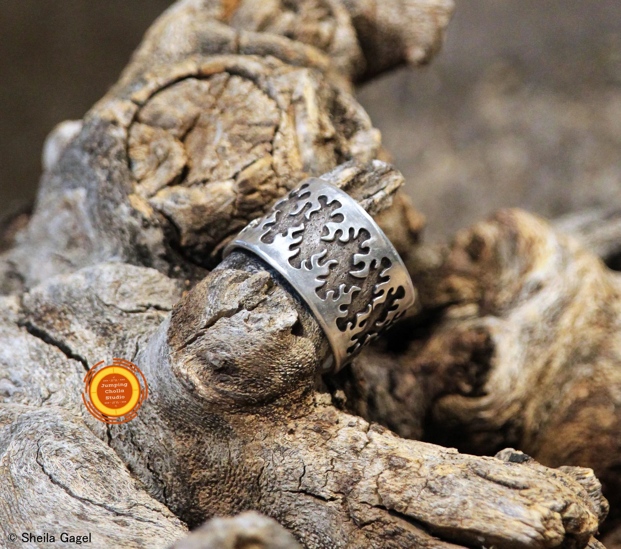 Dragon's Breath Silver Ring Band