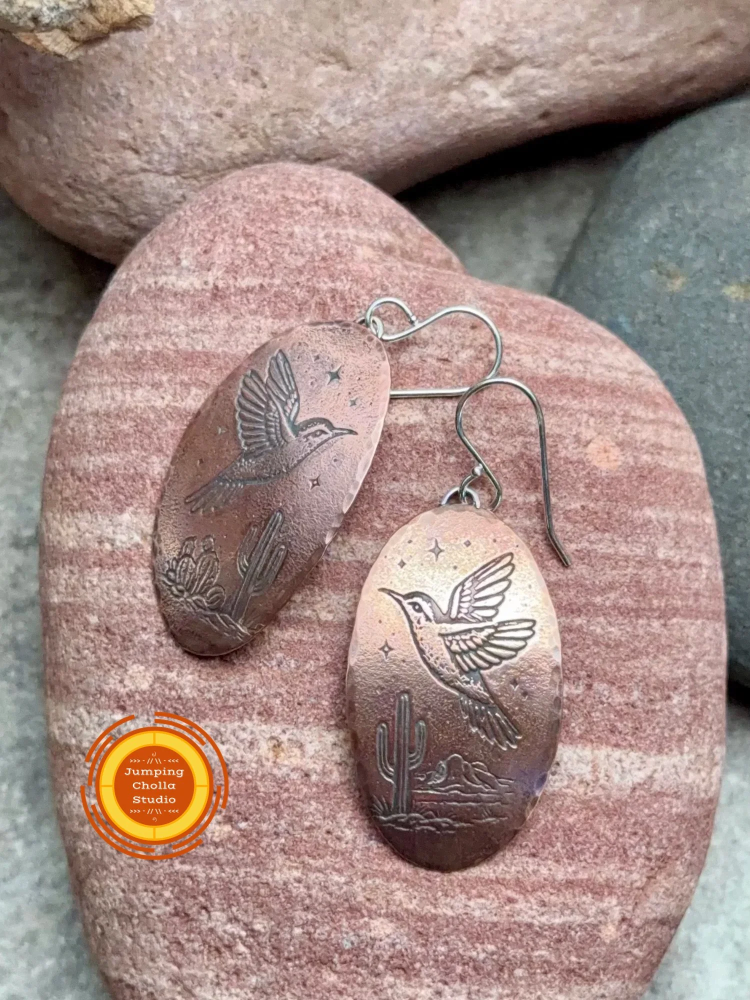 Desert Nectar Copper Earrings View A