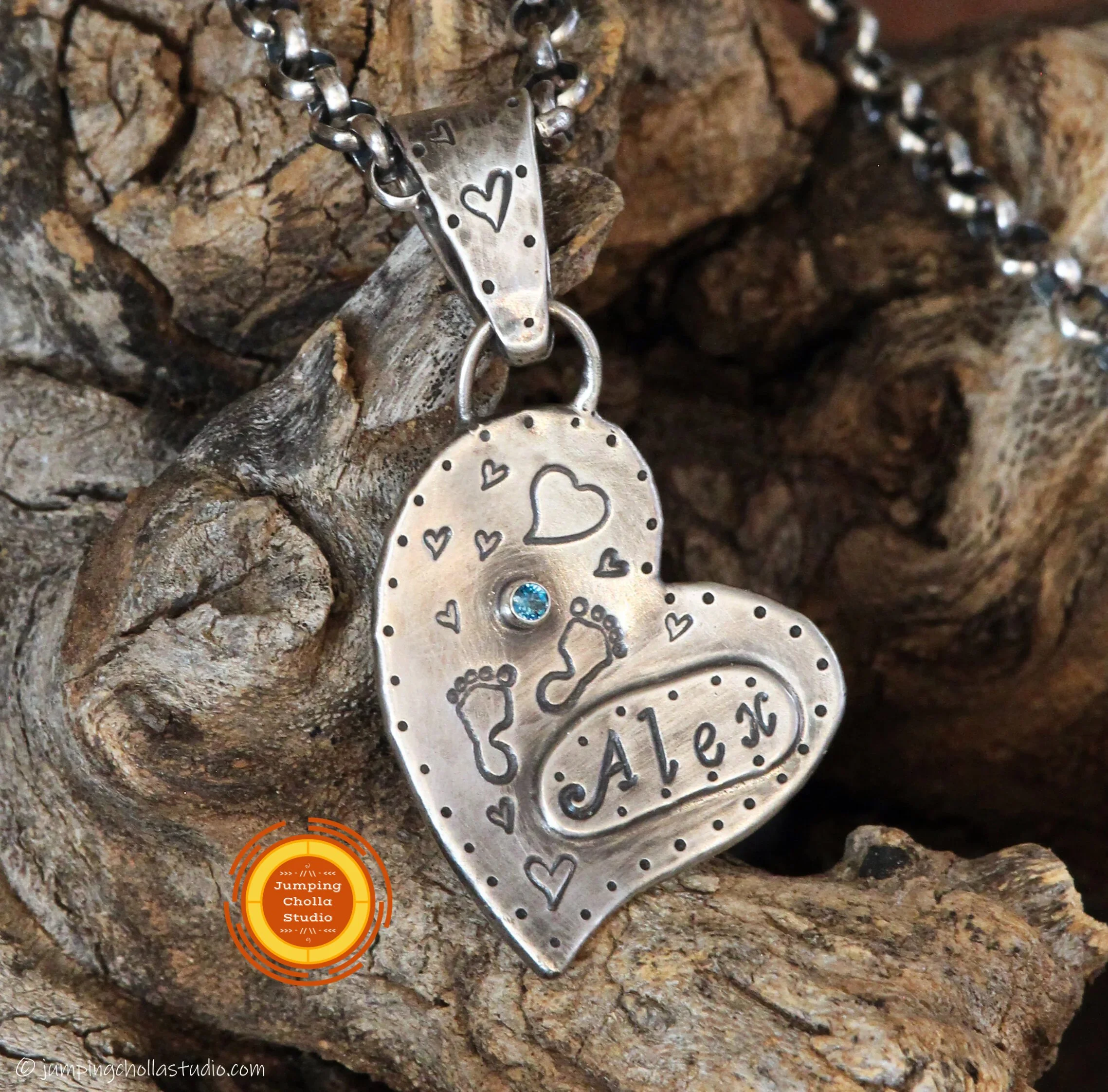 Commemorative Heart Pendant ~ Custom