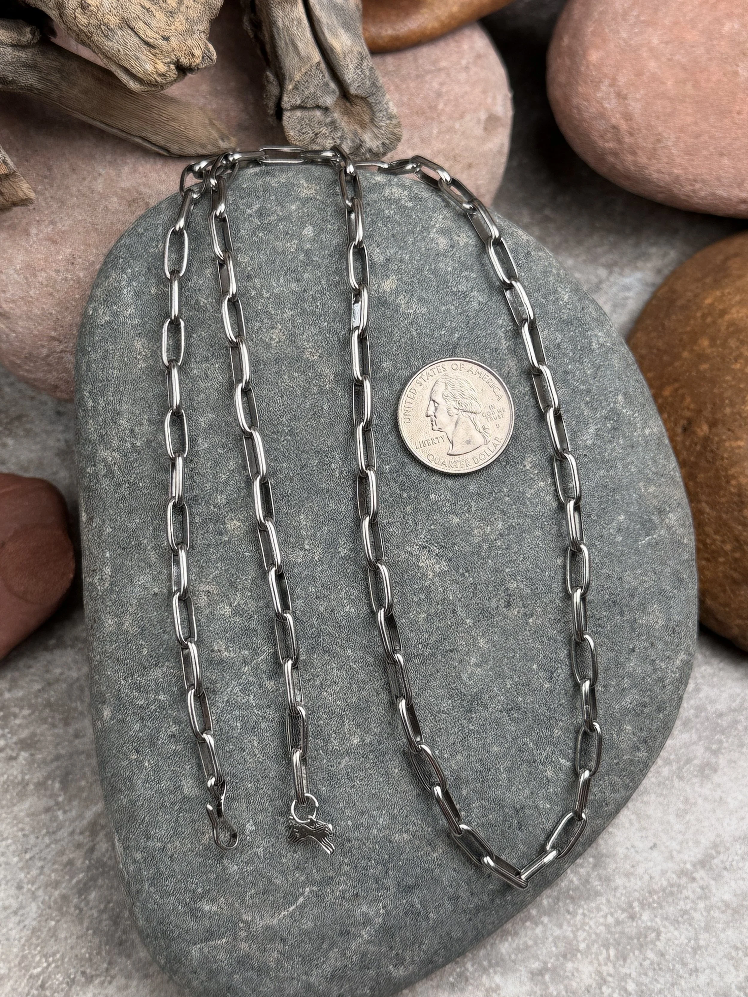 Medium Gaguge Artisan Handmade Chain by Jumping Cholla Studio