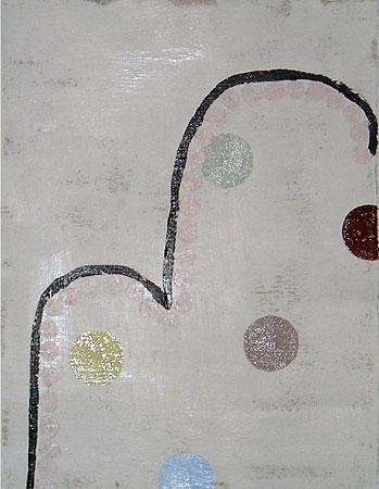 Lost Love Seat: oil on paper 11" x 9" 2003