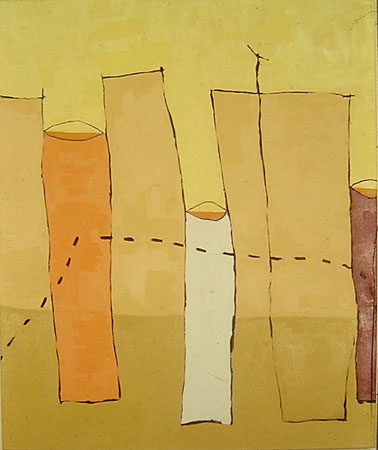 Marinating Rodney's Daltonism: oil on canvas 60" x 50" 1999