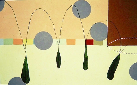 Milk Teeth Painting: oil on canvas 40" x 66" 2002