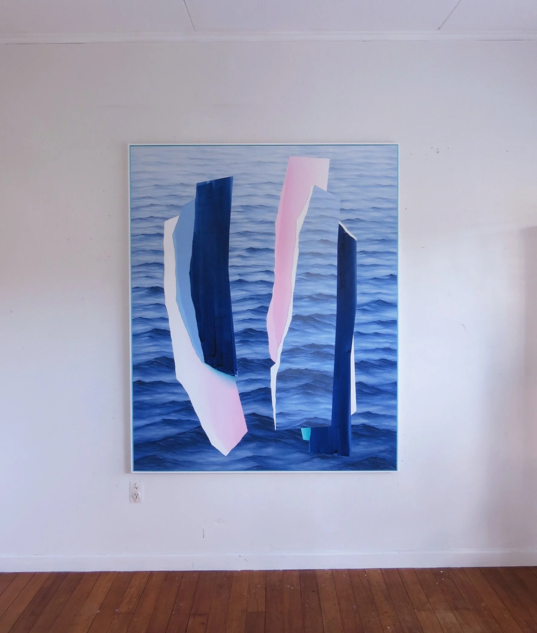 No such place, 2019, 137 x 167cm, synthetic polymer paint on canvas