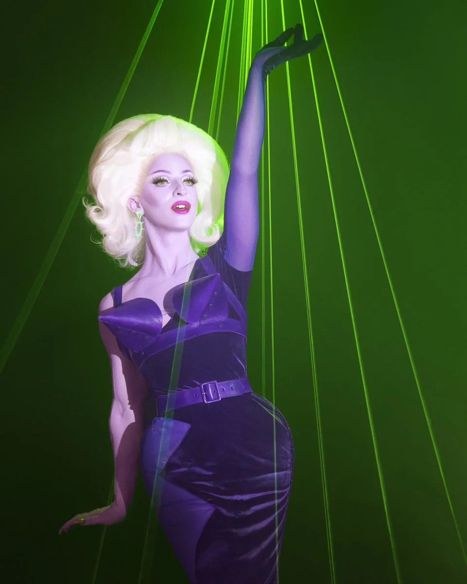 Miz Cracker Alien Drag Queen Shoot Ru Paul's Drag Race Space Laser Photography Fashion Cosmic Hollywood Los Angeles Photographer