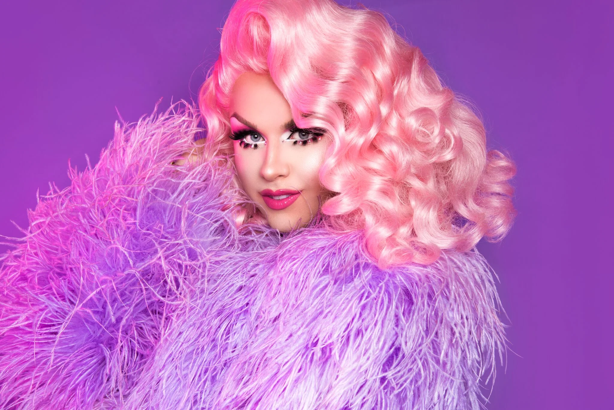 Farrah Moan Fashion Photography by Vico Velez Ostrich Fashion Photography Beauty Glamour Photographer Hollywood Los Angeles CA