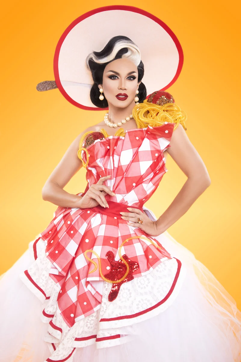 Manila Luzon Spaghetti Dress Fashion Drag Queen Photographer Conceptual High Stylized Colorful Vibrant Bold Hollywood Los Angeles Photographer