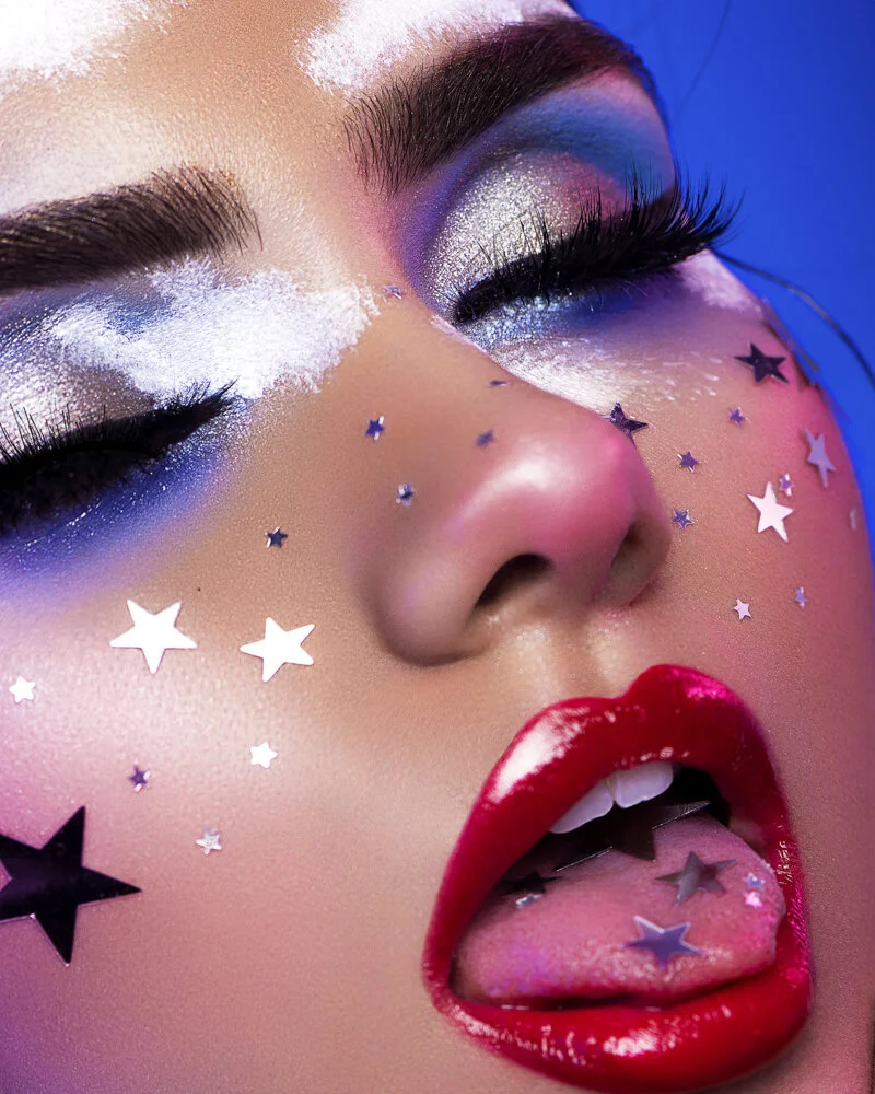 Dreamy Aesthetic Y2K Beauty Shoot by Vico Velez Clouds Glam Beauty Photography Fashion Editorial Hollywood los Angeles CA